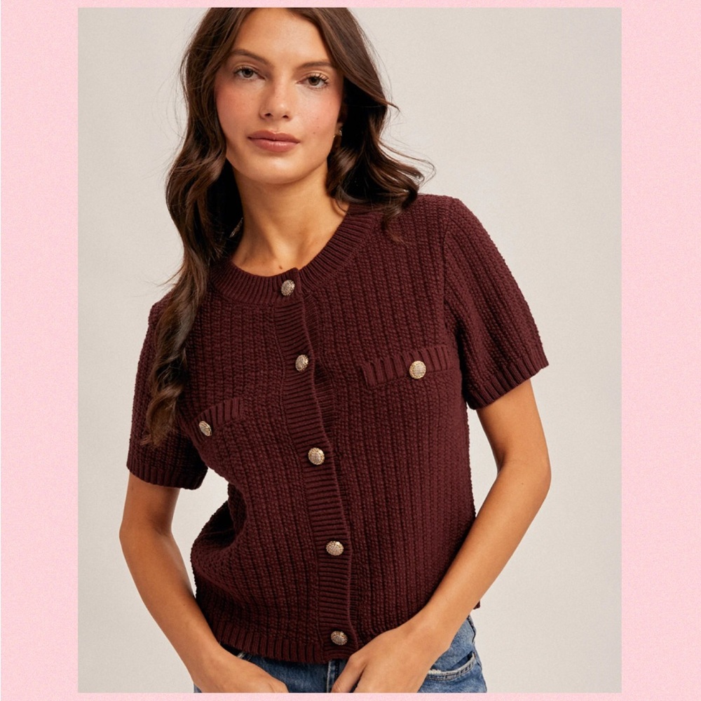 🌟Hem & Thread Textured Cardigan Sweater!
